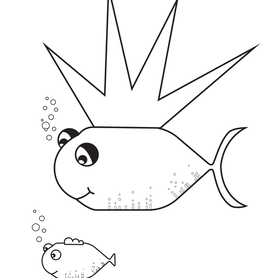 free ocean animal coloring page