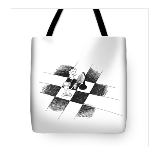 chess art travel bag