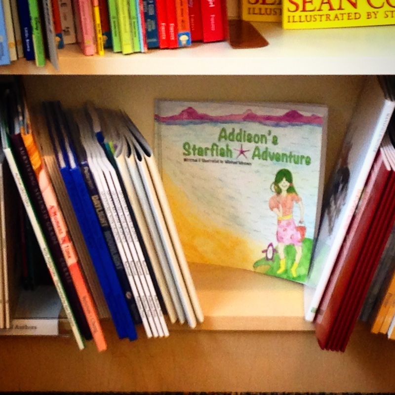 starfish story on a bookshelf