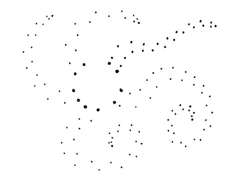 Brittle Starfish dot-to-dot drawing