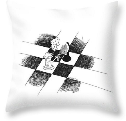 chess art pillow