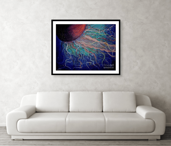 jellyfish wall art for home or office