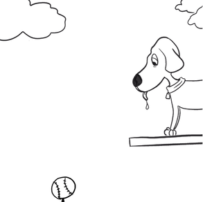 free dog coloring page