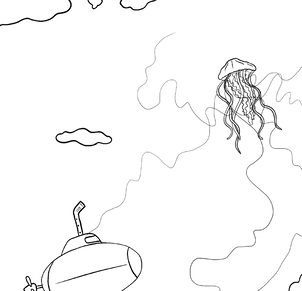 jellyfish coloring page